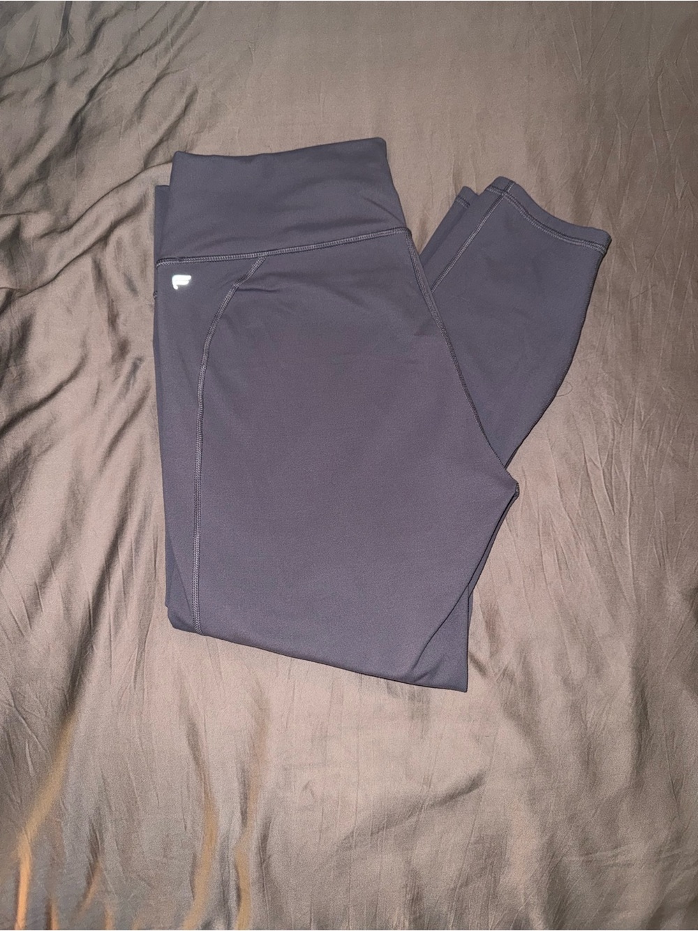Fabletics PowerHold Lavender High-Rise Workout Leggings - 7/8 length